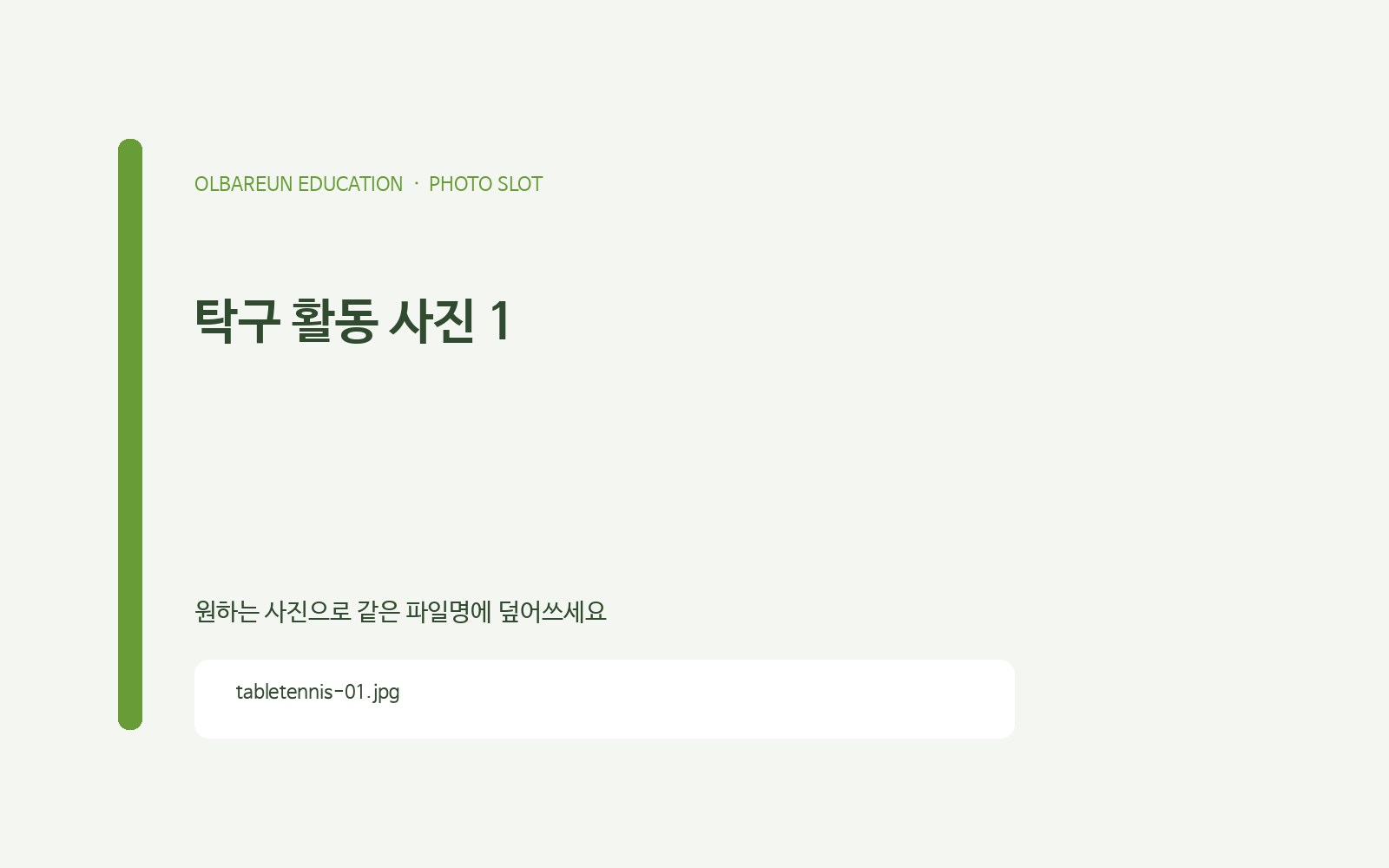 탁구 활동